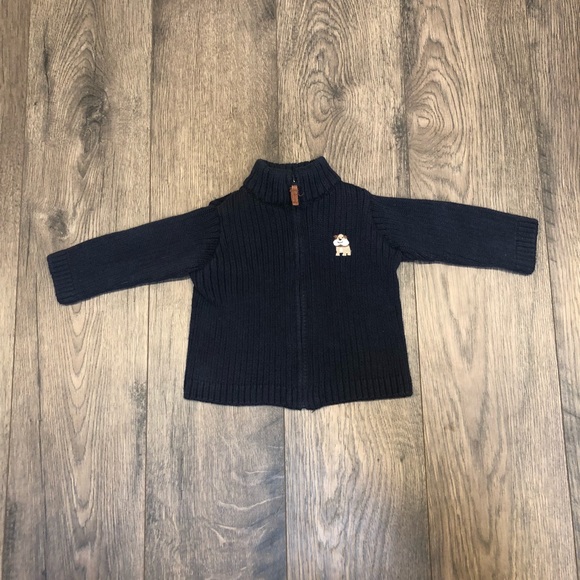 Carter’s Navy Zip Up Cardigan - Picture 2 of 6